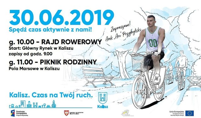 Rajd rowerowy i piknik rodzinny w Kaliszu. Miasto startuje z kampanią „Kalisz. Czas na Twój ruch”