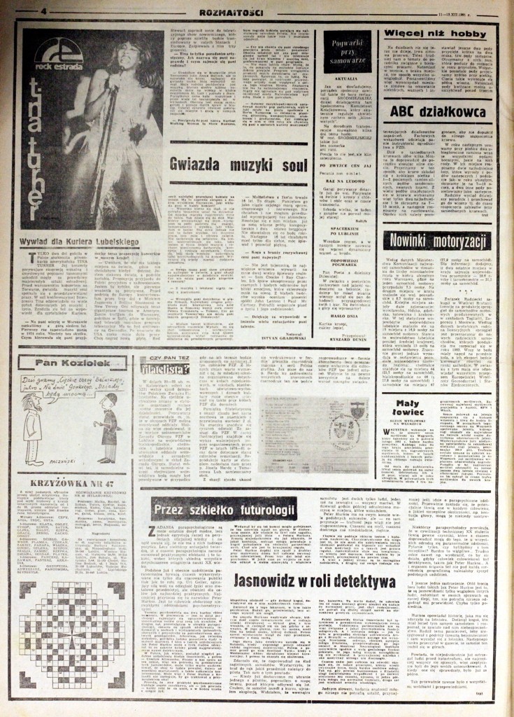 Z archiwum Kuriera: Kurier Lubelski z 11-13 grudnia 1981