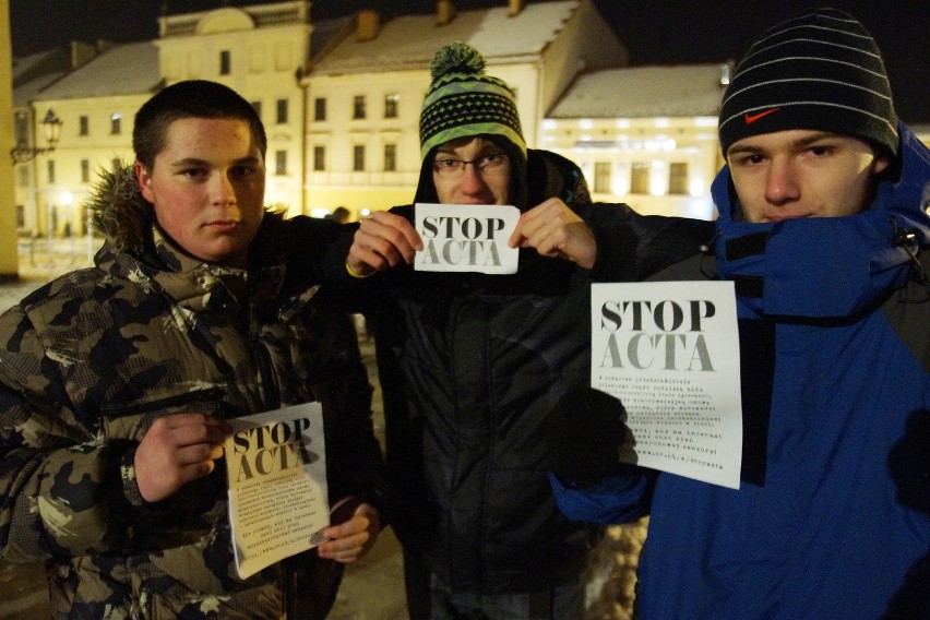 Tarnów. Protest przeciwko ACTA