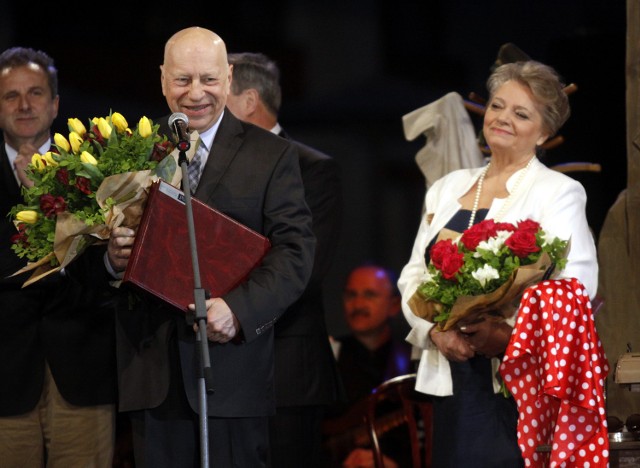 Jerzy Stuhr i Anna Seniuk, laureaci Wielkiej Nagrody festiwalu Dwa Teatry w Sopocie