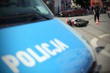 Łódź: potrącił skuter, zostawił samochód i uciekł (ZDJĘCIA)