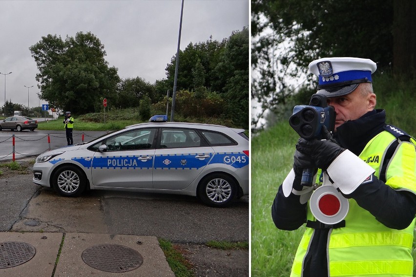 Olkusz - przy DK 94 przeważnie stoi jeden radiowóz. Dzisiaj...