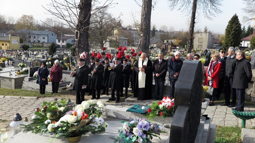 Czeladź: tablica pamiątkowa Piotra Pawła Dehnela na cmentarzu przy Nowopogońskiej ZDJĘCIA 