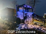 Gmina Gniezno. W Zdziechowie paliła się ciężarówka!