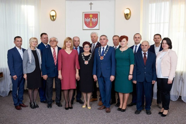 Nowy wiceprzewodniczący, Grzegorz Stykowski, szósty od lewej