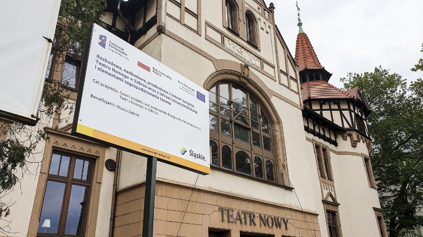 Prace remontowe w Teatrze Nowym trwają pomimo pandemii...