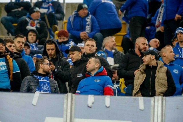 Kibice Ruchu Chorzów na stadionie Jagiellonii