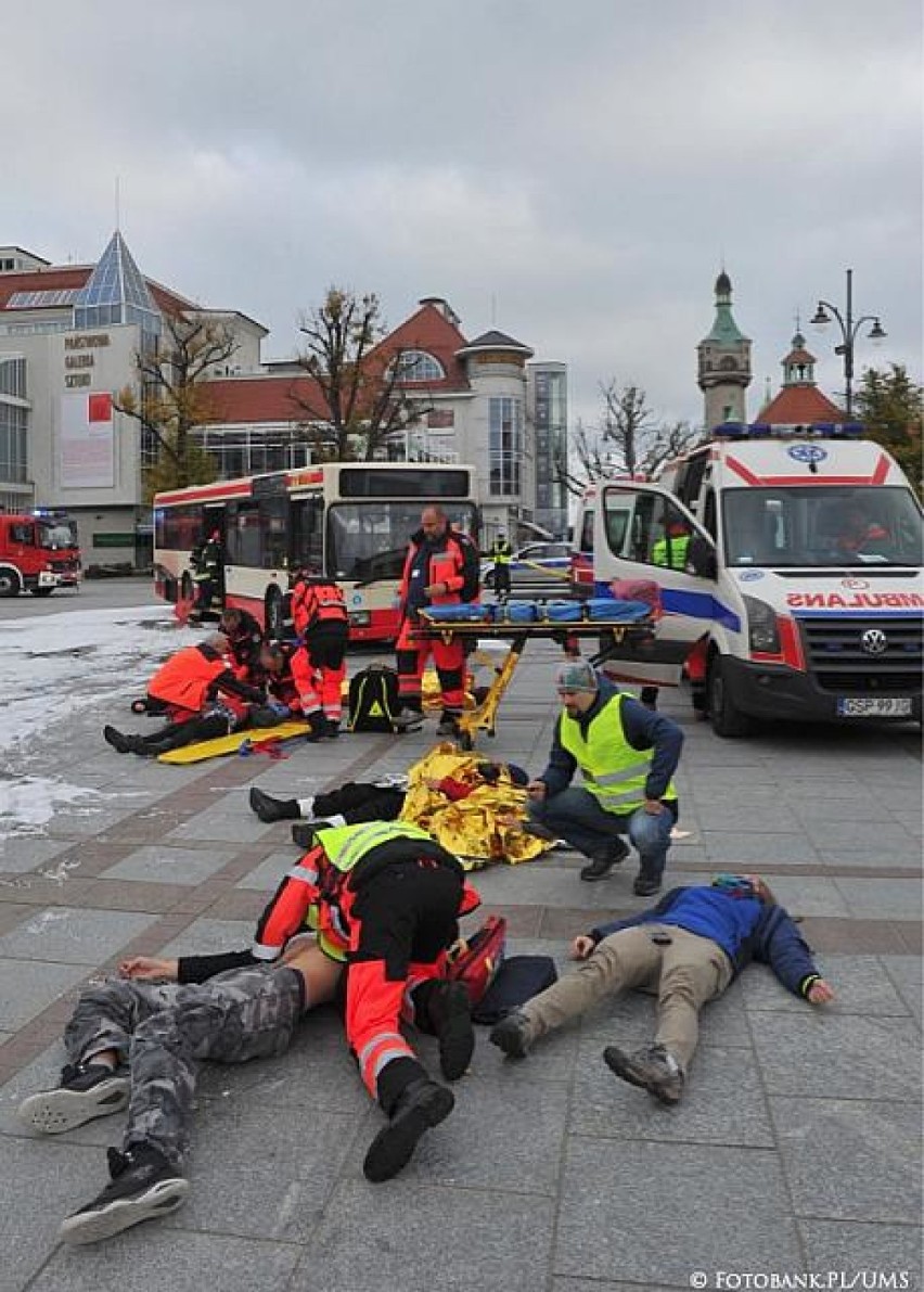 Ćwiczenia ratownicze w Sopocie 2016. Symulowano zamach...
