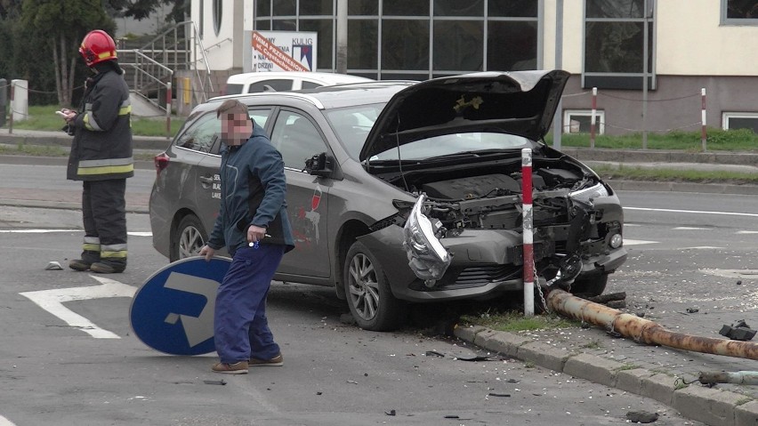 Wypadek w Kaliszu. Zderzenie aut na alei Wojska Polskiego