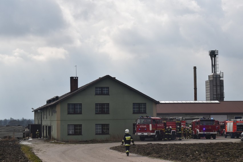 Pożar budynku gospodarczego w Choczu