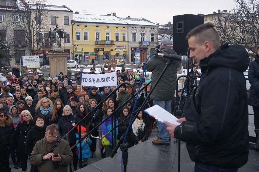 Protest w Nowym Targu. Oburzeni niskim wyrokiem dla mordercy Andrzeja Krzysztofiaka
