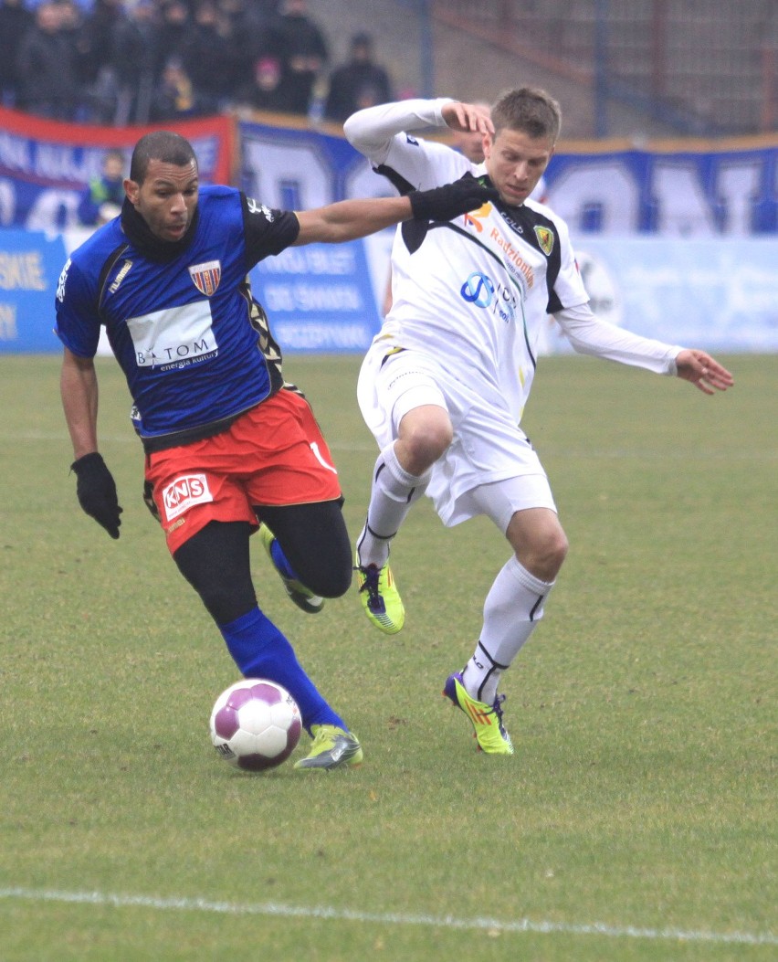 1. liga piłkarska: Polonia Bytom - Ruch Radzionków 1:2 [ZDJĘCIA]