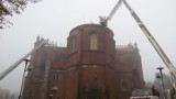 Pożar katedry w Sosnowcu: trwa dogaszanie kościoła [ZDJĘCIA]