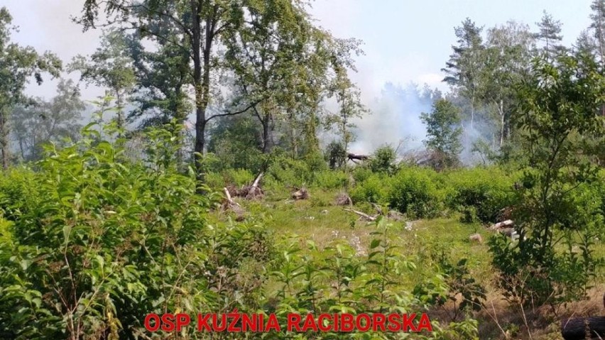 W weekend strażacy gasili dwa pożary w Kuźni Raciborskiej i...