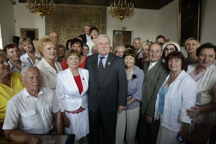 Gdańsk: Wałęsa spotkał się z grupą Polaków z Białorusi
