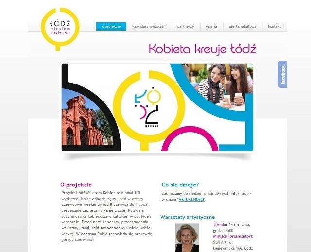 Strona jest dostępna pod adresem: www.lodzmiastemkobiet.pl