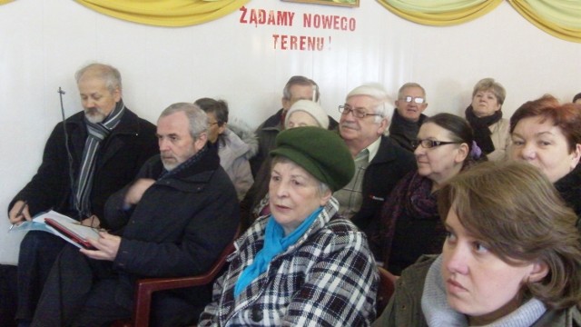Działkowcy czekali na to, co powie im wiceprezydent Nowak