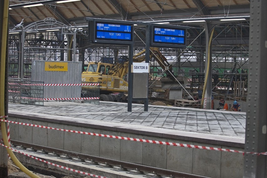 Rusza peron 2 na Głównym. Remont dworca do lipca