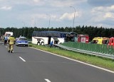 Wypadek autokaru z dziećmi na autostradzie A1 koło Kutna. Mali harcerze wracali z obozu