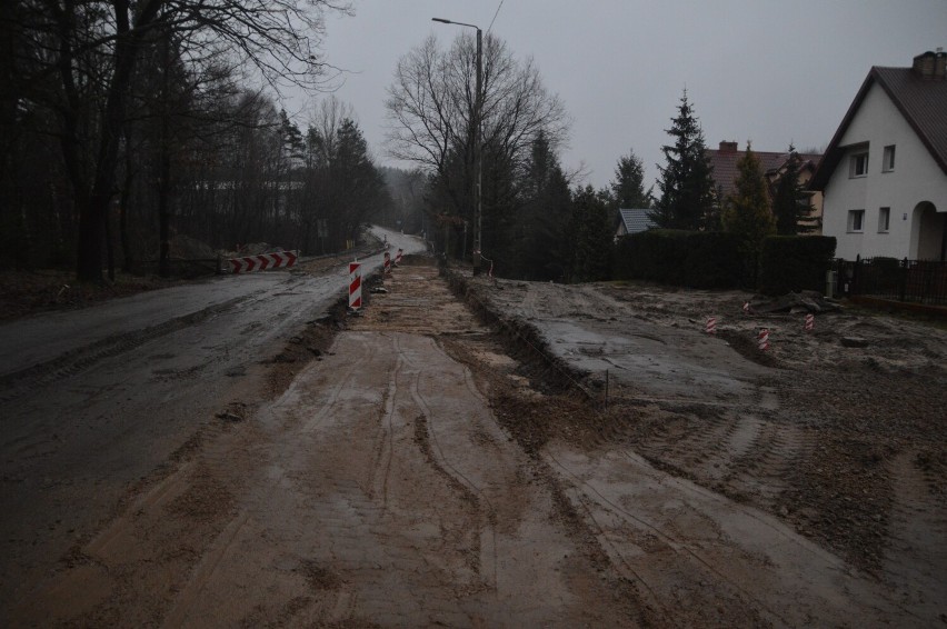 Trwa przebudowa ulicy Kujawskiej w Miastku