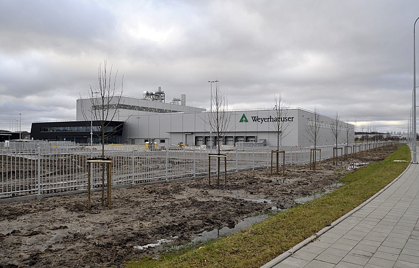 Gdańsk: Zakończyła się budowa fabryki Weyerhaeusera w Kokoszkach [ZDJĘCIA]
