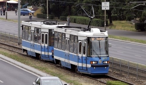 Trasę zmienia m.in. tramwaj linii 22