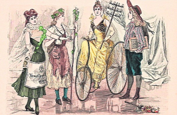 Propozycja strojów zamieszczo w żurnalu na przełomie XIX i XX wieku