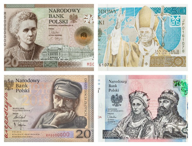 Narodowy Bank Polski wprowadził do obiegu nowy banknot kolekcjonerski „Niepodległość” o wartości nominalnej 20 zł. Okazją była oczywiście stena rocznica odzyskania przez Polskę niepodległości.

W sumie podobnych banknotów przez ostatnich kilkanaście lat pojawiło się 10. Być może niektórych nigdy nie widzieliście. Co ciekawe, banknotami kolekcjonerskimi można posługiwać się na takich samych zasadach, jak banknotami obiegowymi, bowiem są one prawnym środkiem płatniczym w Polsce.

Warto jednak pamiętać, że numizmaty (monety i banknoty kolekcjonerskie) osiągają na rynku kolekcjonerskim wartość znacznie wyższą od nominału. Posiadacz banknotu powinien mieć więc na uwadze fakt, że regulowanie płatności banknotem kolekcjonerskim może oznaczać sporą stratę finansową. 

ZOBACZ BANKNOTY NA KOLEJNYCH ZDJĘCIACH