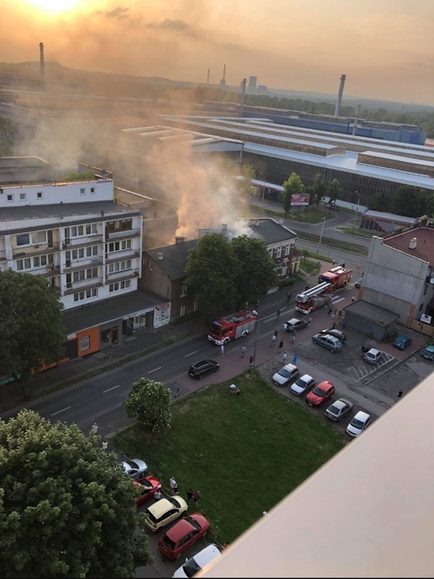 Pożar w Dąbrowie Górniczej