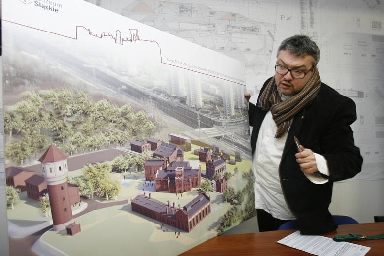 Leszek Jodliński z dumą prezentował plany budowy Muzeum...
