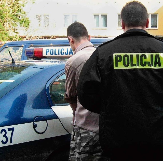 Aresztowanie jednego z czechowickich bandytów, 27-letniego Kamila K.
