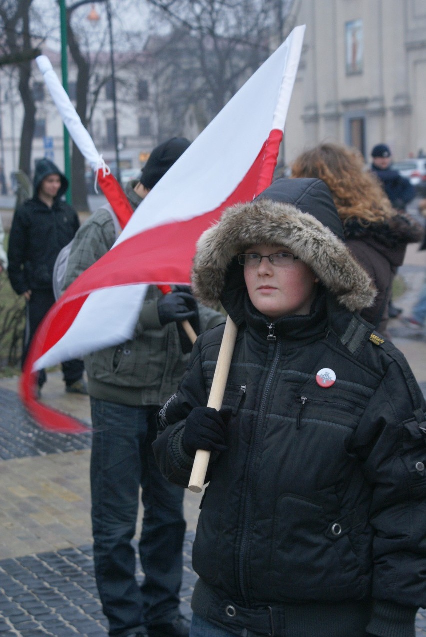 Marsz ONR w Lublinie (zobacz WIDEO, ZDJĘCIA)