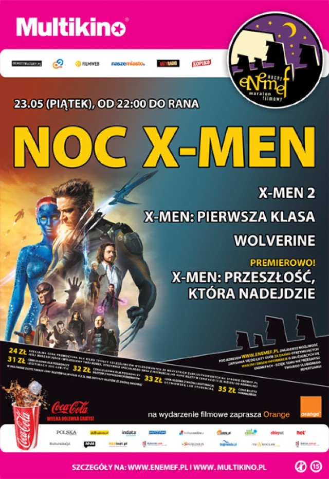 ENEMEF: Noc X-Men już w piątek, 23 maja! Mamy wejściówki!