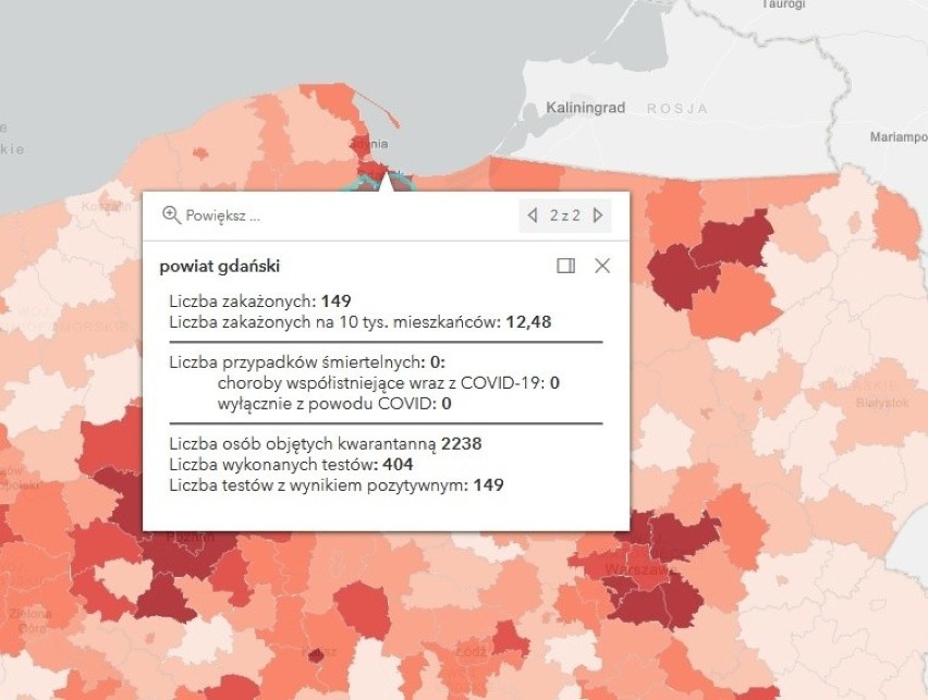 Pomorskie: Koronawirus 28.03.2021. Kolejny dzień z dużą liczbą zakażeń w regionie. 1874 nowych przypadków zachorowania na COVID-19