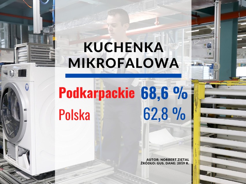 KUCHENKA MIKROFALOWA
Podkarpackie:68,6 % gospodarstw...