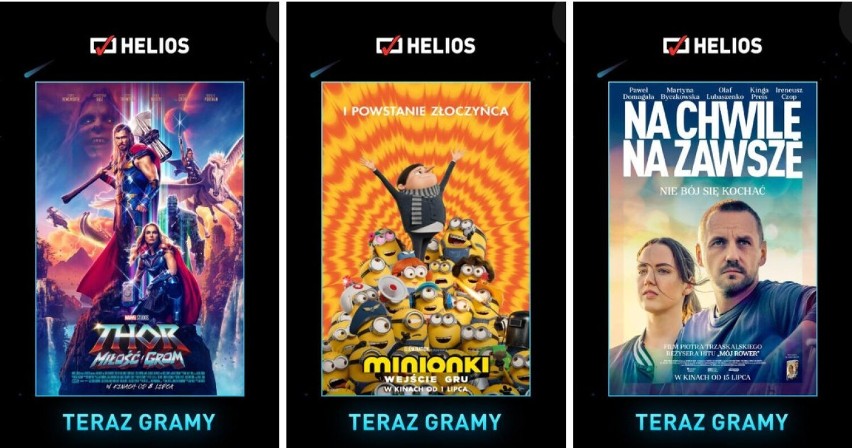 Repertuar kin Helios pełen superbohaterów! Czeka na Was moc atrakcji. Minionki, Miraculous, Titane i wiele świetnych filmów dla każdego!