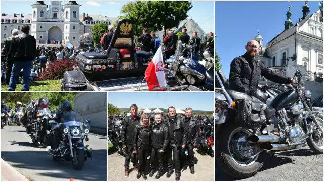 Rozpoczęcie sezonu motocyklowego 2024 w Tuchowie. Uczestnicy najpierw wzięli udział we mszy św. na górnym parkingu, a później w paradzie wokół miasta