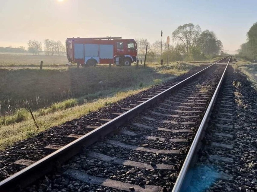 Strażacy z OSP Skwierzyna interweniowali tym razem na torach