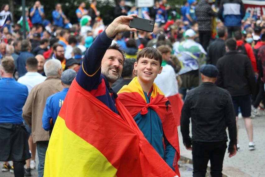 Euro 2020. Włosi i Hiszpanie opanowali Wembley [ZDJĘCIA]