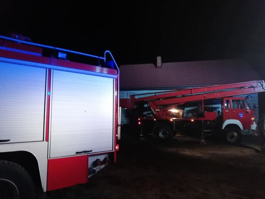Strażacy z Chocza gasili pożar u sąsiada     