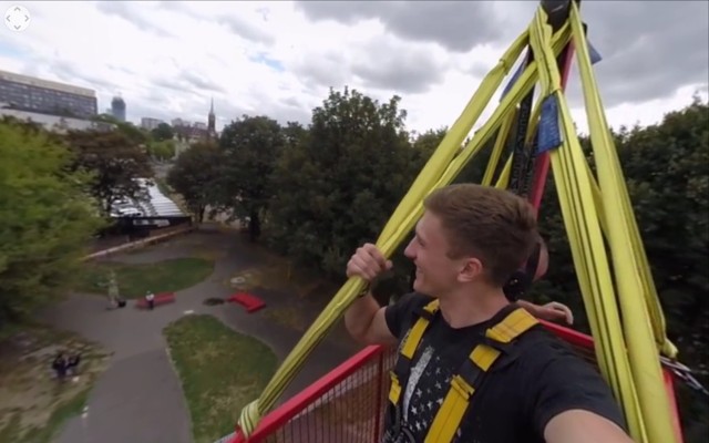 Przeżyj skok na bungee sprzed ekranu komputera. Niezwykłe doznania dzięki wideo 360 stopni [WIDEO]