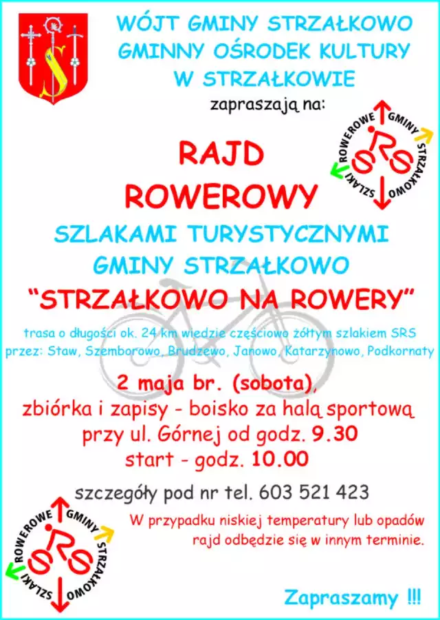 Rajd rowerowy szlakami turystycznymi gminy Strzałkowo