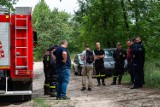 Poszukiwania zaginionego mężczyzny w Obornikach Śląskich 7 czerwca. Po raz trzeci kilkadziesiąt osób brało udział w akcji  [ZDJĘCIA]