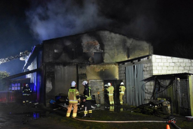 Pożar we wsi Rudnicze, gm. Wągrowiec