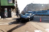 Wypadek na Lipowej w Łodzi. Dwie osoby w szpitalu [ZDJĘCIA+FILM]