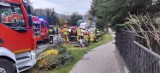 Czchów. Wypadek na DK75 w Czchowie, kierowca opla trafił do szpitala, droga została zablokowana [ZDJĘCIA]