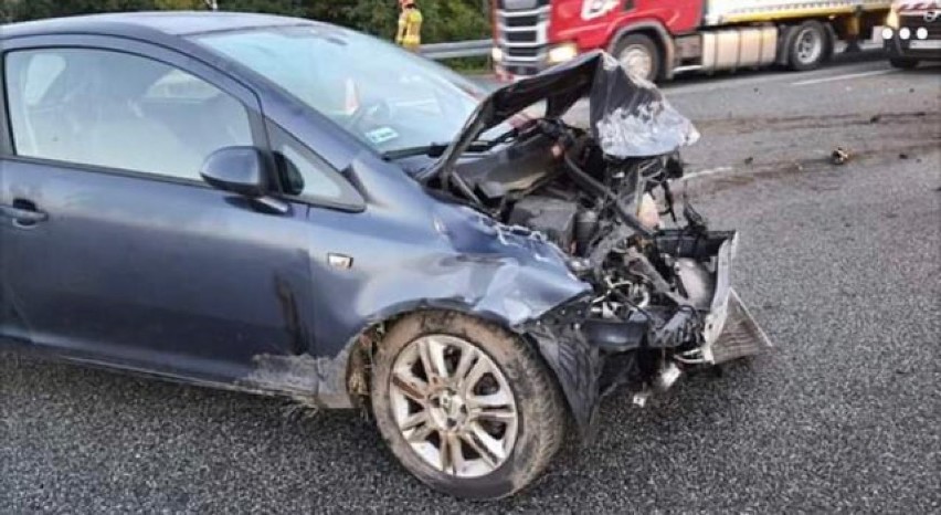 Wypadek na A1 w Czerwionce Leszczynach