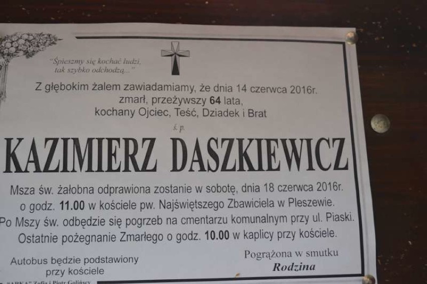 Pleszew - bracia kurkowi pożegnali Króla Elekta AD 2016