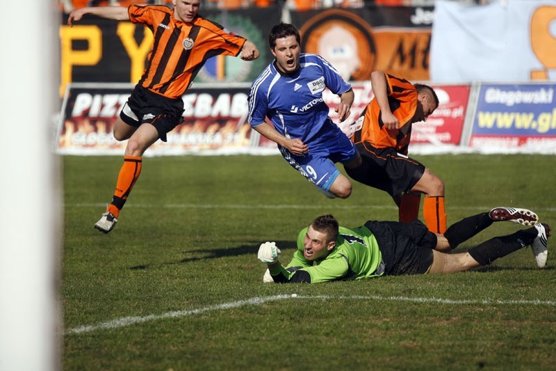 Piłka nożna: Chrobry Głogów - Górnik Wałbrzych 4:1 (ZDJĘCIA)