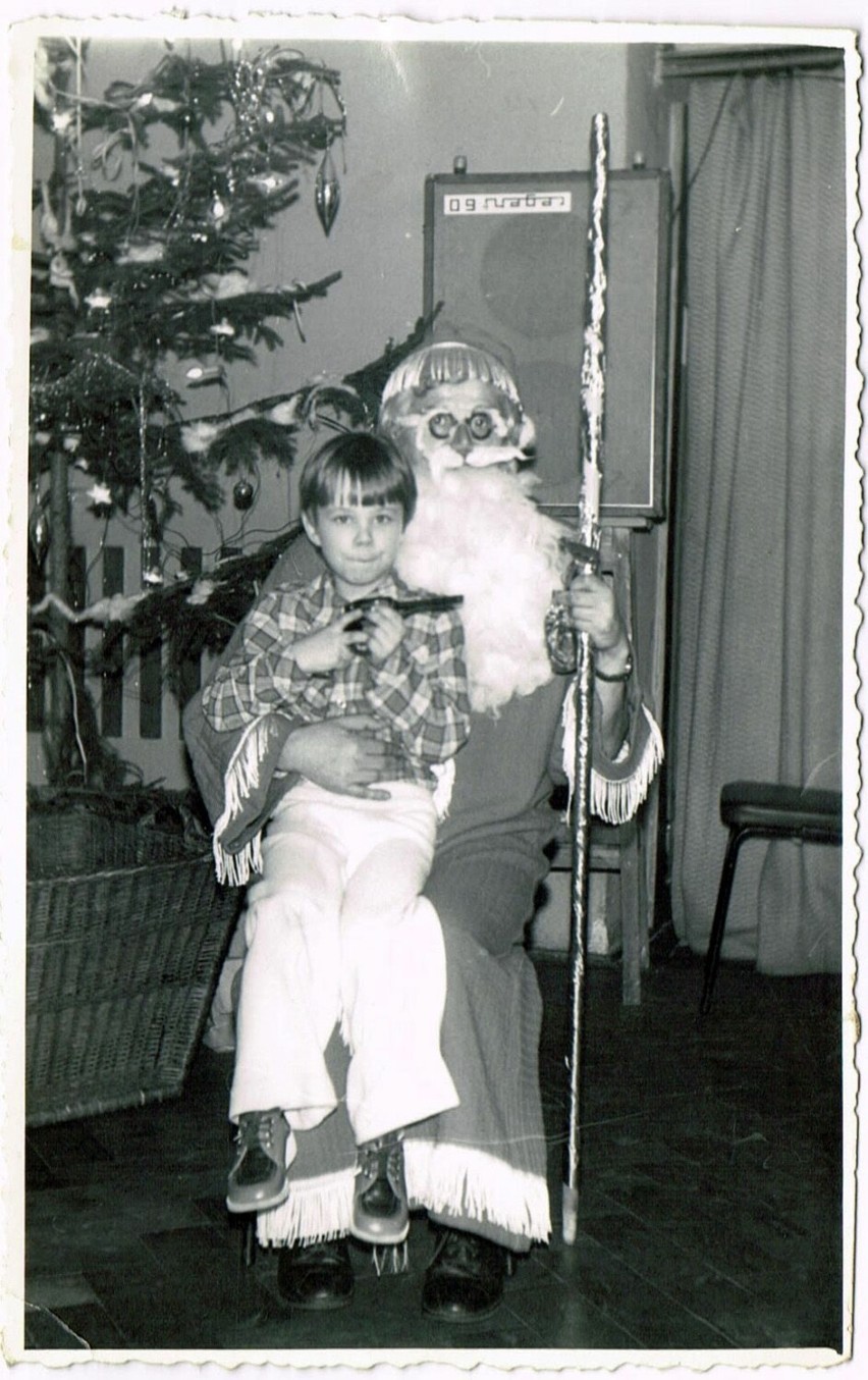 Autor z Mikołajem w przedszkolu